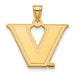 10ky Vanderbilt University Large V in Star Pendant