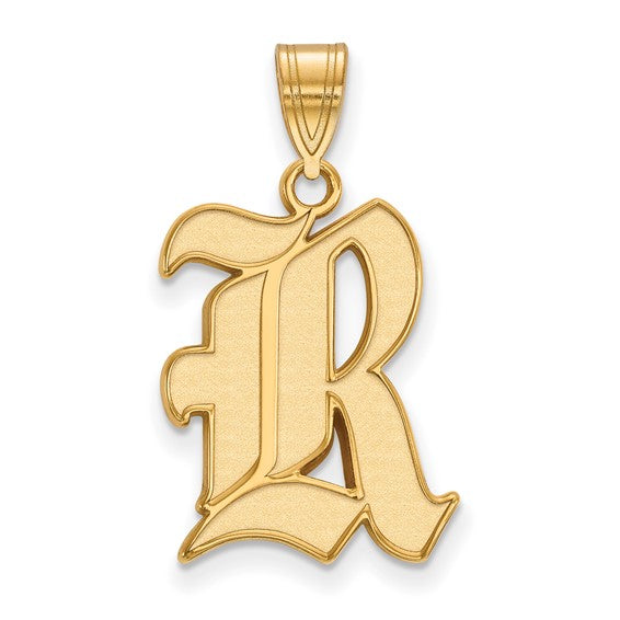 SS w/GP Rice University Large Pendant