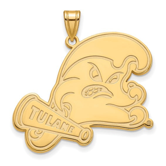 14ky Tulane University XL Pendant
