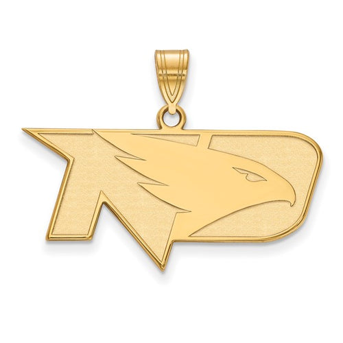 SS w/GP University of North Dakota Medium Fighting Hawks Pendant