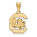 SS w/GP University of South Carolina Medium Gamecock logo Pendant