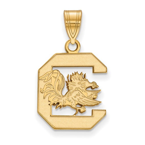 14ky University of South Carolina Medium Gamecock logo Pendant