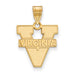 14ky University of Virginia Medium Text Logo Pendant