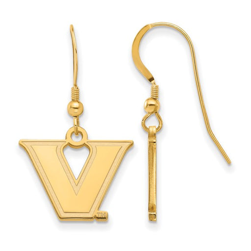 SS w/GP Vanderbilt University Small Dangle Earrings