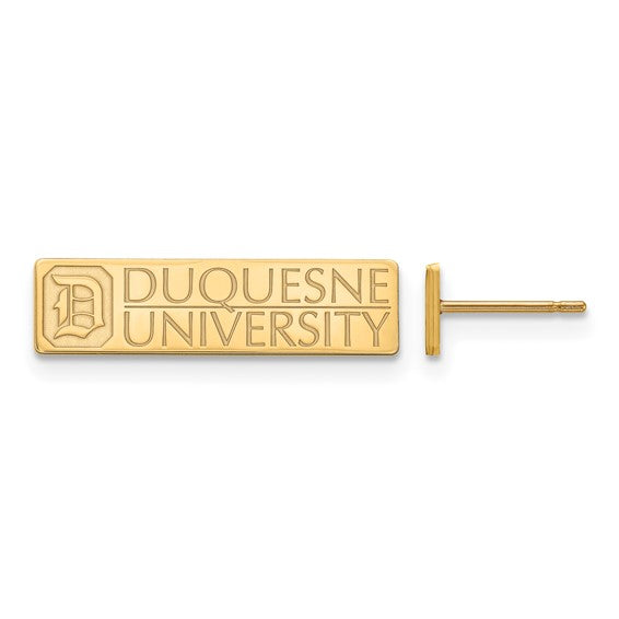 10ky Duquesne University Small Post Earrings