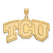 10ky Texas Christian University Large TCU Pendant