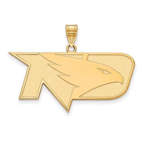 10ky University of North Dakota Large Fighting Hawks Pendant