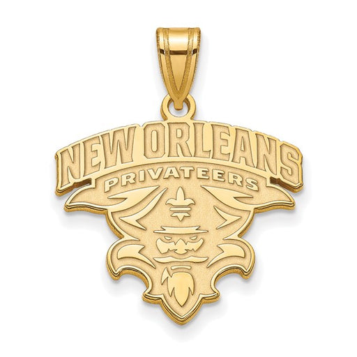 SS w/GP University of New Orleans XL Pendant