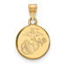 Gold Plated SS Small U.S. Marine Corps Disc Pendant