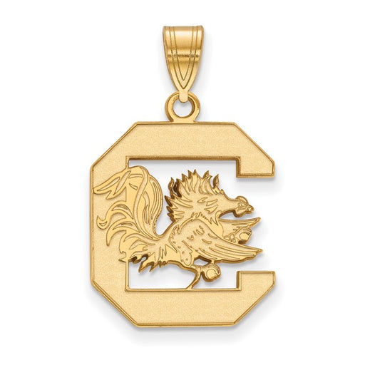 14ky University of South Carolina Large Gamecock logo Pendant