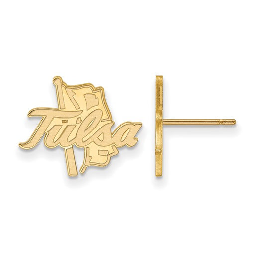 14ky The University of Tulsa Golden Hurricane Small Post Earrings