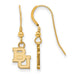 SS w/GP Baylor University XS BU Dangle Earrings