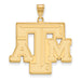 10ky Texas A and M University T-A-M Extra Large Pendant