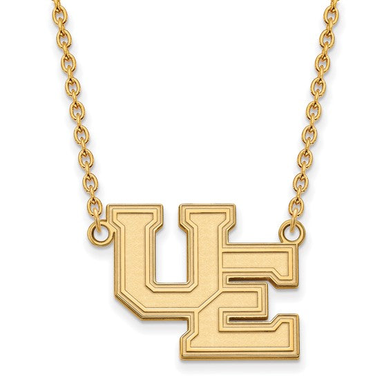 SS w/GP University of Evansville Lg Pendant w/Necklace
