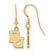 SS w/GP Baylor University Small Dangle Earrings