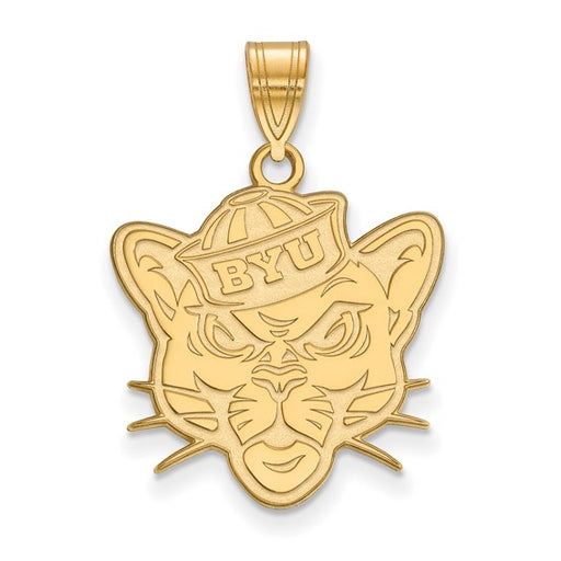 10ky Brigham Young University Large Cougar Pendant