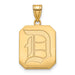 SS w/GP Duquesne University Large Letter D Pendant