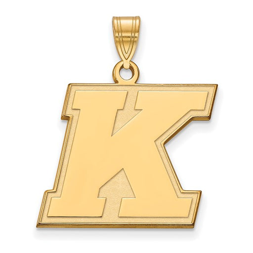 14ky Kent State Golden Flashes Large Letter K Pendant