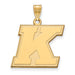 14ky Kent State Golden Flashes Large Letter K Pendant