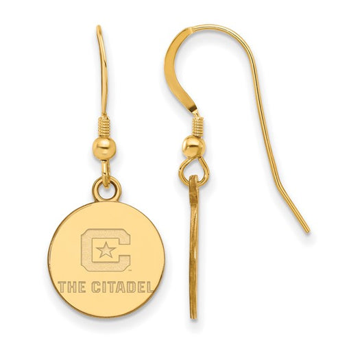 SS w/GP The Citadel Small Dangle Earrings