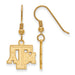 SS w/GP Texas A and M University T-A-M Small Dangle Wire Earrings