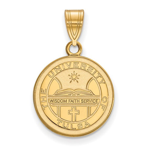 SS w/GP The University of Tulsa Medium Crest Pendant