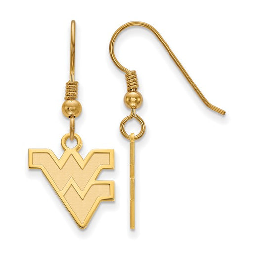 SS w/GP West Virginia University Small Dangle Earrings