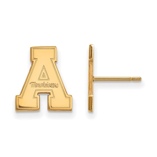 14ky Appalachian State University Small Post Earrings