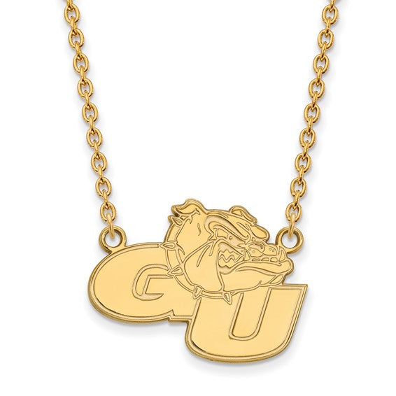 SS w/GP Gonzaga University Large Pendant w/Necklace