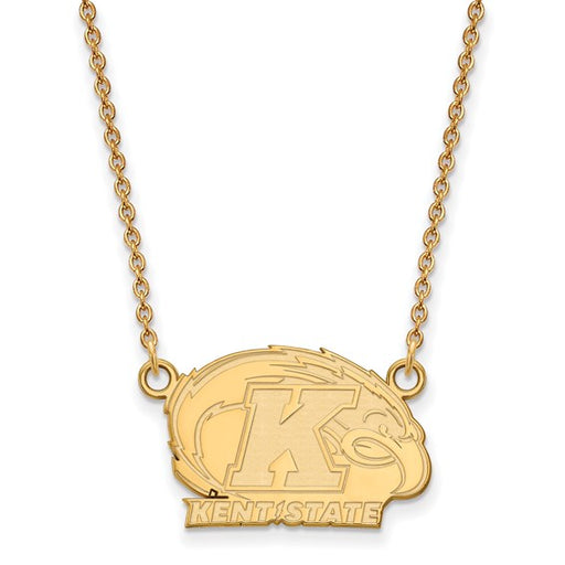 10ky Kent State University Small Logo Pendant w/Necklace