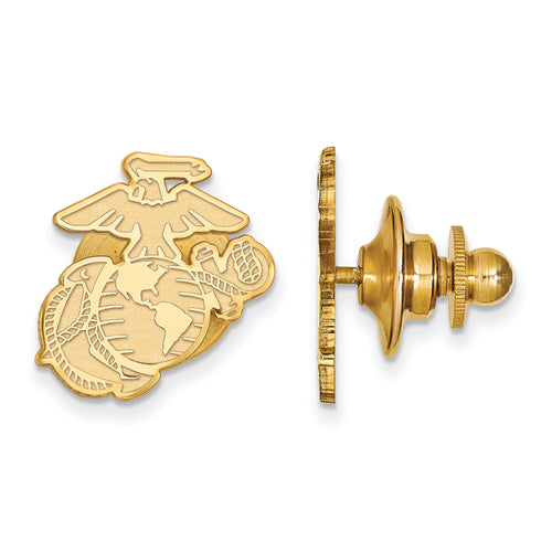 Gold Plated SS U.S. Marine Corps Lapel Pin