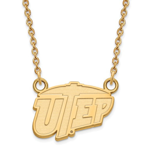 10ky The University of Texas at El Paso Small UTEP Pendant w/Necklace