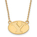 10ky Brigham Young University Small Disc Logo Pendant w/Necklace