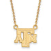 14ky Texas A and M University T-A-M Small Pendant 18 inch Necklace