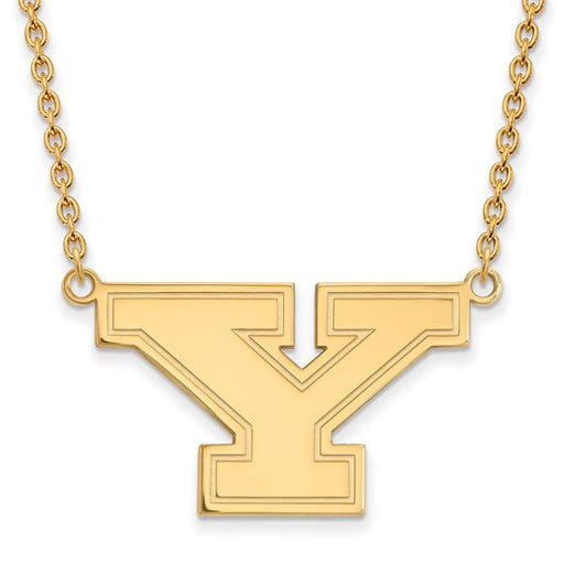 14ky Youngstown State University Large Pendant w/Necklace