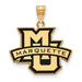 SS w/GP Marquette University Large Enamel Pendant