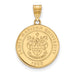 SS w/GP James Madison University Large Crest Pendant