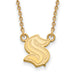 10k Gold NHL LogoArt Seattle Kraken Small Pendant Necklace