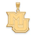 SS w/GP Marquette University Large M-U Athletics Pendant