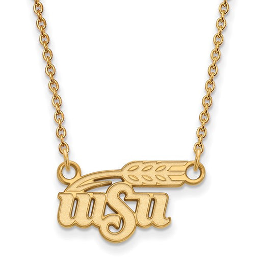 SS w/GP Wichita State University Small Pendant 18 inch Necklace