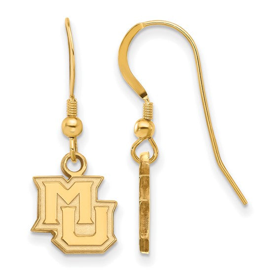 SS w/GP Marquette University XS M-U Dangle Earrings