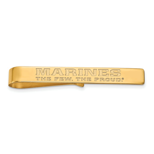 Gold Plated SS U.S. Marine Corps Tie Bar