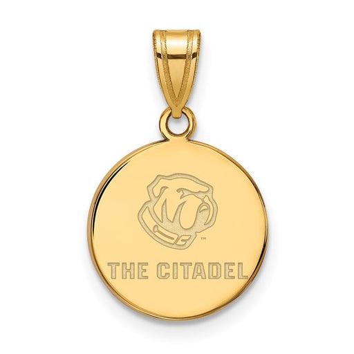 14ky The Citadel Bulldogs Logo Medium Bulldog Logo Pendant