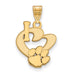 SS w/GP Clemson University Large I Love Logo Pendant