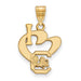 SS w/GP University of South Carolina Lg I Love Logo Pendant