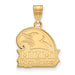 10ky Miami University Medium Red Hawk Logo Pendant