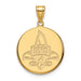 14ky University of New Orleans Large Disc Pendant