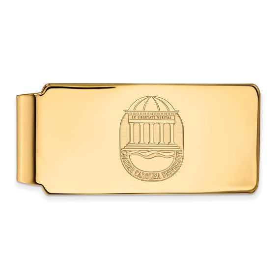 10ky Coastal Carolina University Crest Money Clip