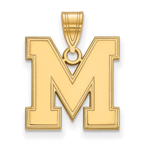 10ky University of Memphis M Medium Pendant