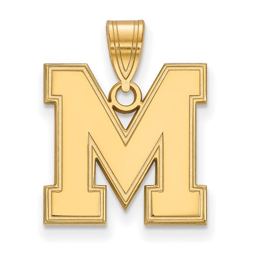 14ky University of Memphis M Medium Pendant